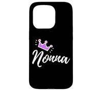 Carcasa para iPhone 15 Pro Caligrafía Italiana Nonna Abuela Abuela Rosa Corona