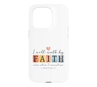 Carcasa para iPhone 15 Pro Caminaré por Faith Christian Bible Verse Design