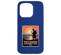 Carcasa para iPhone 15 Pro Camino De Santiago 2026 Vintage Hiking Pilgrim St James
