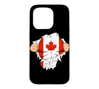 Carcasa para iPhone 15 Pro Canadian Superhero Canada Flag Patriot Gift