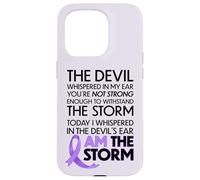 Carcasa para iPhone 15 Pro Cancer Warriors I Am The Storm, I Will Survive and Beat It