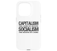 Carcasa para iPhone 15 Pro Capitalismo Vs Socialismo - Divertido Político Antisocialista