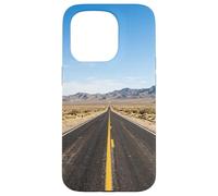 Carcasa para iPhone 15 Pro Carretera del Desierto Largo Recto Camino Vasta Vista del Paisaje