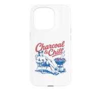 Carcasa para iPhone 15 Pro Charcoal & Chill Summer BBQ Grill Dad Father's Day Relax