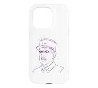 Carcasa para iPhone 15 Pro Charles de Gaulle Dibujo