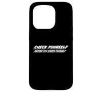 Carcasa para iPhone 15 Pro Check Yourself Before You Wreck Yourself | Canción de los 90