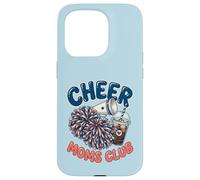 Carcasa para iPhone 15 Pro Cheer Moms Club Pom Poms Mujeres Cheer Squad Mom