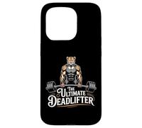 Carcasa para iPhone 15 Pro Cheetah Print Stuff Deadlifter Workout Gym - Guepardo para Mujer