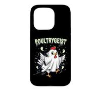 Carcasa para iPhone 15 Pro Chicken Ghost Poultrygeist Halloween Costume Farmer