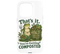 Carcasa para iPhone 15 Pro Chiste humorístico de Rana de jardinería