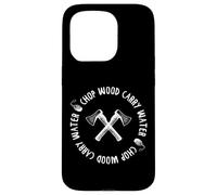 Carcasa para iPhone 15 Pro Chop Wood Transportar Agua Meditador Consciente Dulce Meme