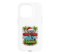 Carcasa para iPhone 15 Pro Christmas July Squad Summer Santa Hat Sunglasses Palm Tree