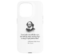 Carcasa para iPhone 15 Pro Cita de Shakespeare - El Amor no se ve con los Ojos
