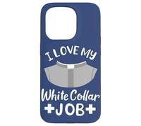 Carcasa para iPhone 15 Pro Cita Pastor I Love My White Collar Job Christian Believer