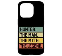Carcasa para iPhone 15 Pro Cita Personalizada Divertida de Hunter The Man The Myth The Legend