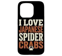 Carcasa para iPhone 15 Pro Cita Vintage I Love Japanese Spider Crabs