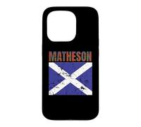 Carcasa para iPhone 15 Pro Clan Matheson Tartan Scottish Family Name Scotland Pride