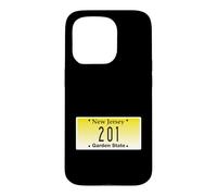 Carcasa para iPhone 15 Pro Código de área 201 New Jersey Hoboken Bayonne Union City Ciudad Natal