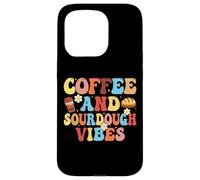 Carcasa para iPhone 15 Pro Coffee and Sourdough Vibes - Coffee Lover Sourdough Gifts
