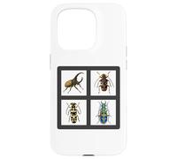 Carcasa para iPhone 15 Pro Colección de Ilustraciones de escarabajos Hermosos escarabajos
