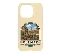 Carcasa para iPhone 15 Pro Colmar Francia Vintage Canal Town Design