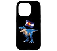 Carcasa para iPhone 15 Pro Colorado Dinosaur T-Rex Denver Flag Boulder Ski Hombres Mujeres