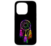 Carcasa para iPhone 15 Pro Colorful Dreamcatcher Feathers Native Tribal
