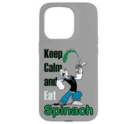 Carcasa para iPhone 15 Pro Cómic Retro de Popeye The Sailor Man Keep Calm & Eat Spinach