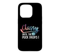 Carcasa para iPhone 15 Pro con Clase hasta Que el Disco caiga Hockey