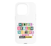 Carcasa para iPhone 15 Pro Conciencia sobre la Salud Mental Nunca estás Solo