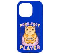 Carcasa para iPhone 15 Pro Controlador Purr-FECT Player Cat Gamer Kitty