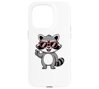 Carcasa para iPhone 15 Pro Cool Charming Raccoon with Sunglasses