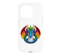 Carcasa para iPhone 15 Pro Cool Dragon Master Builder Building Blocks Bricks Kids Boys