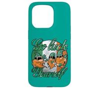Carcasa para iPhone 15 Pro Cool Green Gnomes Go Luck Yourself Shamrock St Patricks Day