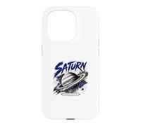 Carcasa para iPhone 15 Pro Coordenadas espaciales mundiales anilladas Saturn Planet