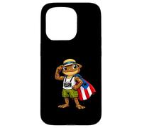 Carcasa para iPhone 15 Pro Coqui Frog Puerto Rico Puerto Rican Flag Taino Boricua