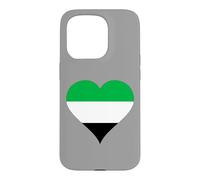 Carcasa para iPhone 15 Pro Corazón con los Colores de la Bandera de Extremadura