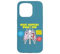 Carcasa para iPhone 15 Pro Corredor What Happens When I Run Quote Jogging Funny Running