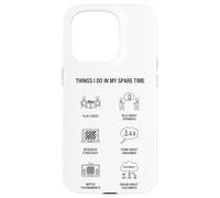 Carcasa para iPhone 15 Pro Cosas Que Hago en mi Tiempo Libre - Amante del ajedrez