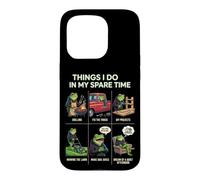 Carcasa para iPhone 15 Pro Cosas Que Hago en mi Tiempo Libre Papá Humor asando a Funny Frog