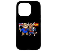 Carcasa para iPhone 15 Pro Costa Rica España Raíces Bandera Costarricense Español
