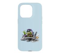 Carcasa para iPhone 15 Pro Crazy Monster Fighter Piloto Jet Cartoon Aviación Arte