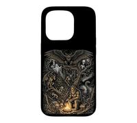 Carcasa para iPhone 15 Pro Criaturas del Bosque Misterioso Bigfoot Leyendas del Hombre Polilla