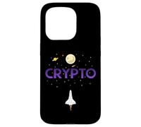 Carcasa para iPhone 15 Pro Cryptocurrency Space Rocket Crypto Go Up Only In Crypto