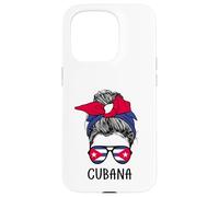 Carcasa para iPhone 15 Pro Cuban Cubana Girl Cuban Heritage Cuba Flag