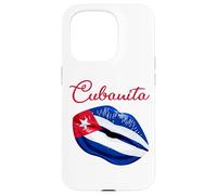 Carcasa para iPhone 15 Pro Cubanita Lips Formed by The Cuban Flag Design