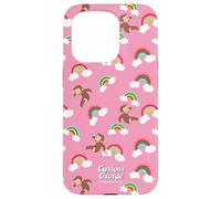 Carcasa para iPhone 15 Pro Curious George Rainbow Spring All Over Print