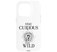 Carcasa para iPhone 15 Pro Curious Stay Wild Question Mark Scribble Inspirational Love