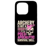 Carcasa para iPhone 15 Pro Cute Archery Girl Not A Hobby It's Post Apocalyptic Skill
