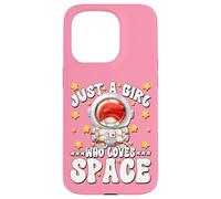 Carcasa para iPhone 15 Pro Cute Astronaut GNOME Graphic For Just A Girl Who Loves Space